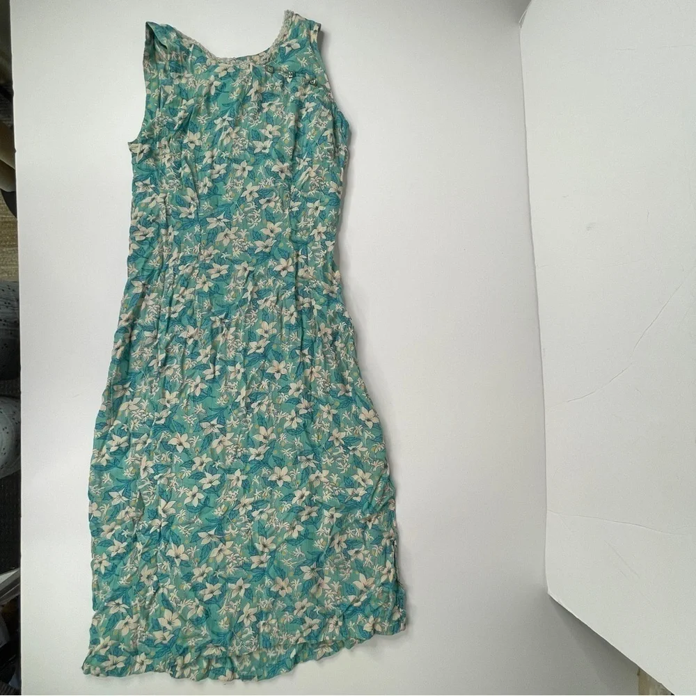 April Cornell Floral Midi Dress Small